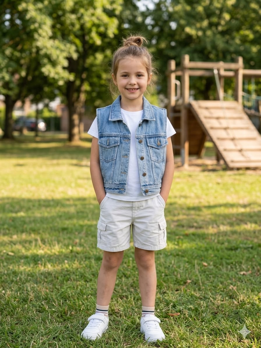 Gilet en Jean Fille
